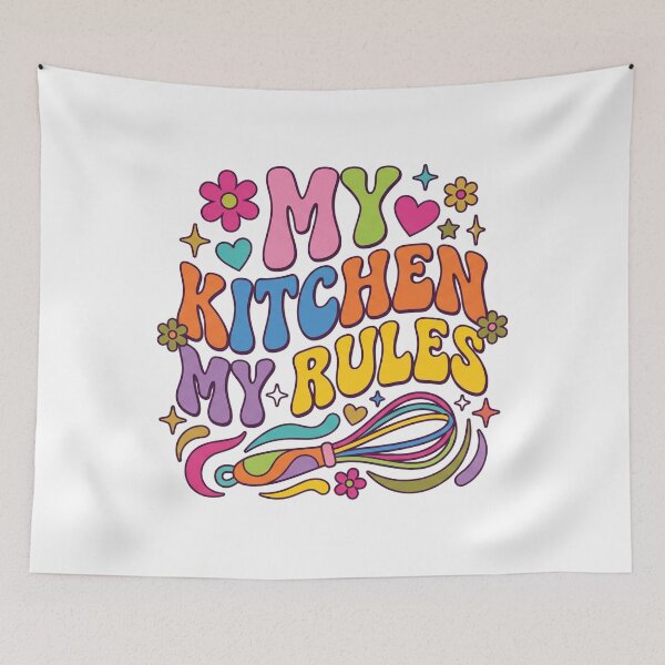Item preview, My Kitchen My Rules Groovy designed and sold by Soren Graft.