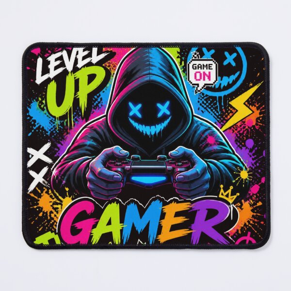 Item preview, Level Up Gamer Graffiti Mascot designed and sold by AgnesB77.