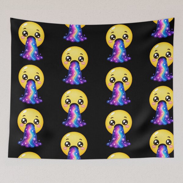 Item preview,  Cute Kawaii Emoji Puking Space Galaxy designed and sold by Seculinator.