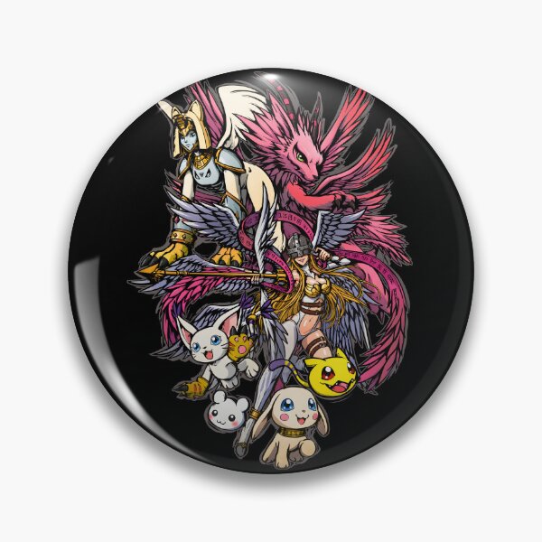 Item preview, Angewomon digital monster evolution full colour vector illustration designed and sold by sabartgunpla.