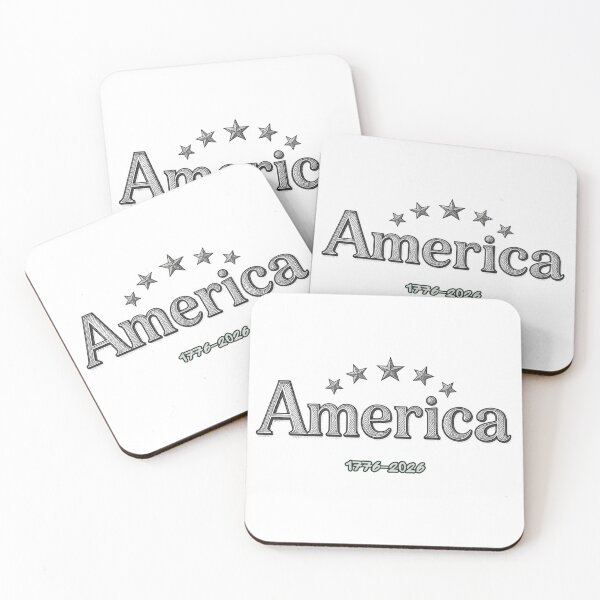 Item preview, America 1776–2026 Patriotic Vintage Typography Design – USA 250th Anniversary Celebration Graphic designed and sold by OmCollections.