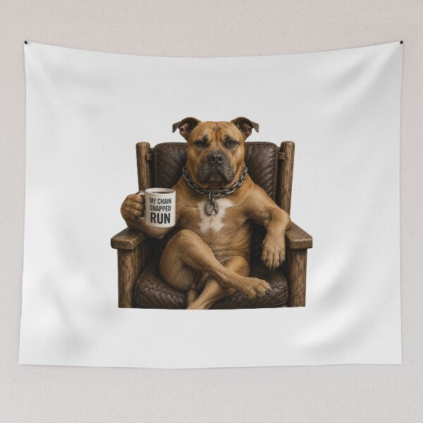 Item preview, My Chain Snapped Run | Funny Pitbull Coffee Mug Dog Humor designed and sold by HippyRikky.