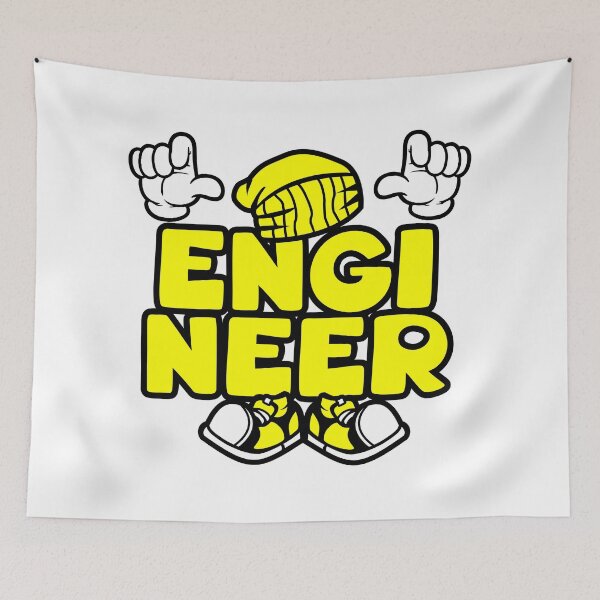 Item preview, Engineer - WORK Cartoon Character Bold Retro designed and sold by NFTWords.