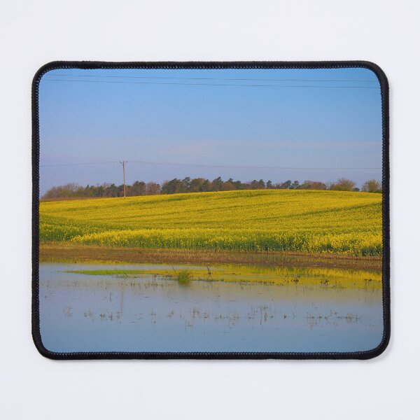 Item preview, Yellow Field and Blue Sky Landscape with Reflection Nature Concept designed and sold by TatinkaArtskill.