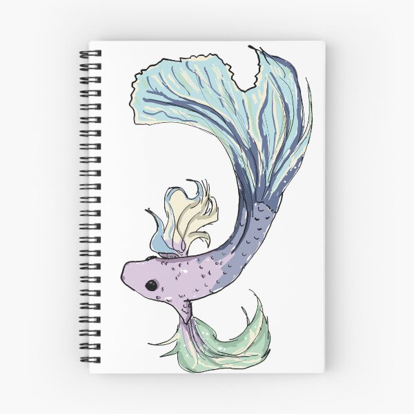 Item preview, pretty betta fish swimming designed and sold by MysticRacoon6.