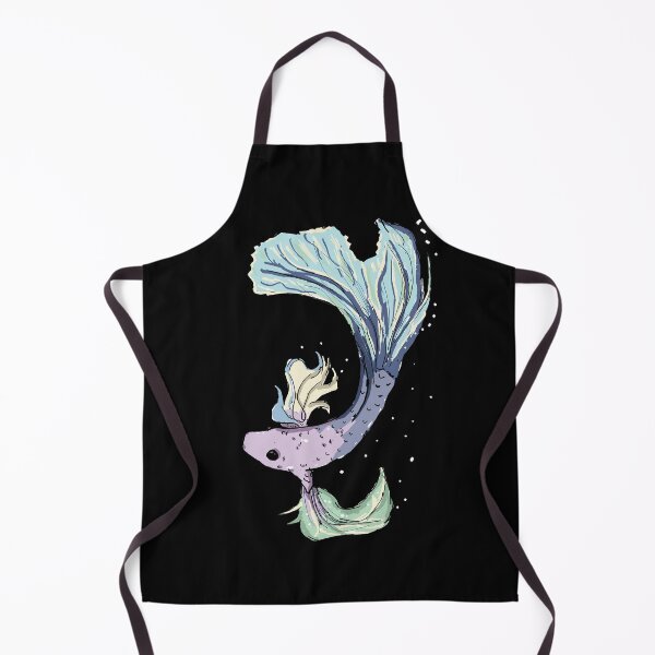 Item preview, pretty betta fish swimming designed and sold by MysticRacoon6.