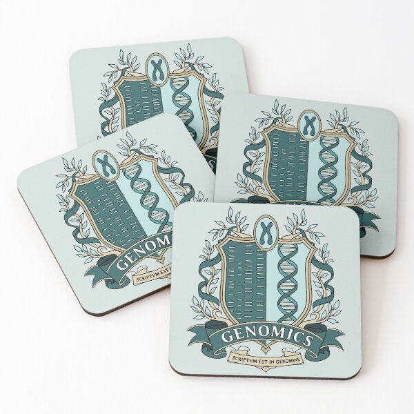 Item preview, Genomics Crest - Science Coat of Arms designed and sold by MicroMarket.