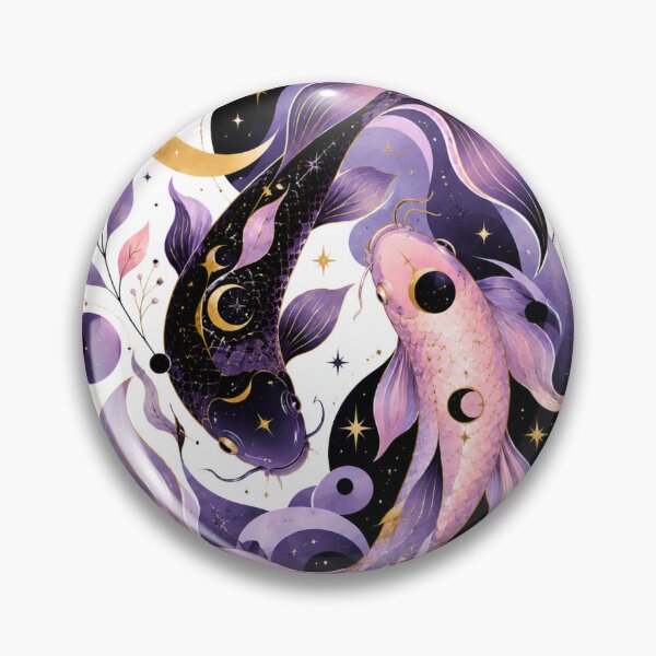 Item preview, Cosmic Koi Fish Yin Yang Art designed and sold by ModernMoodCo.