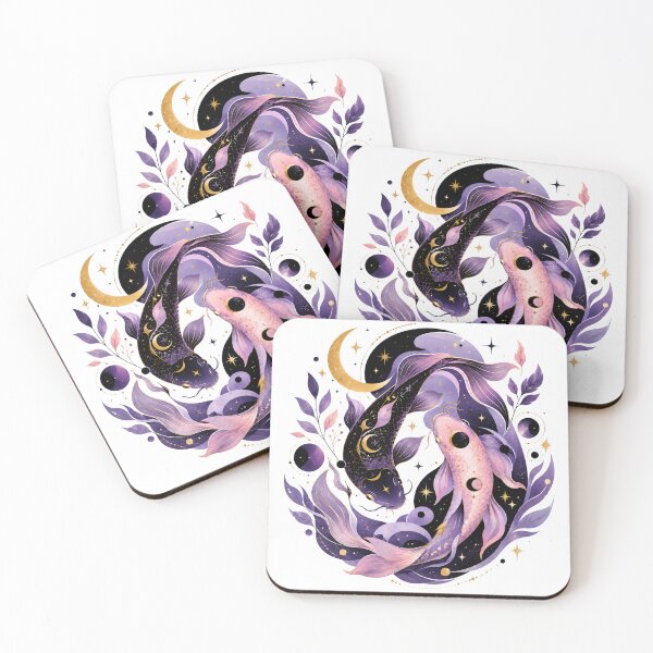 Item preview, Cosmic Koi Fish Yin Yang Art designed and sold by ModernMoodCo.