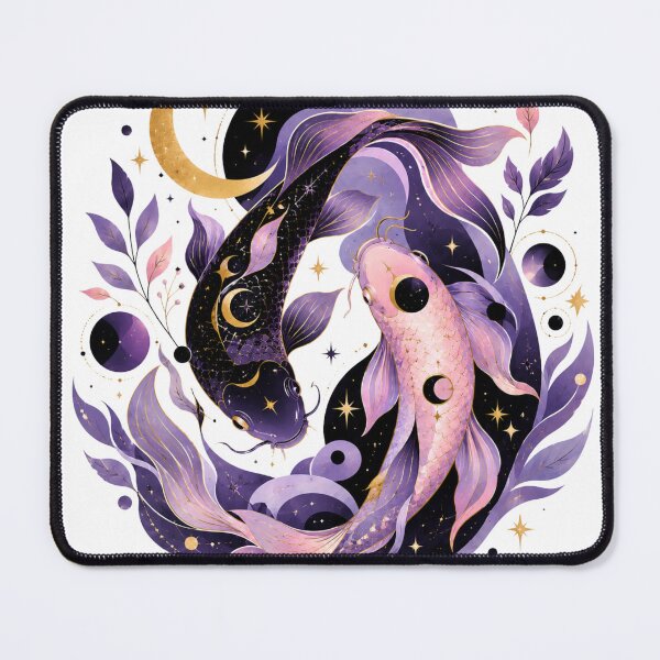 Item preview, Cosmic Koi Fish Yin Yang Art designed and sold by ModernMoodCo.