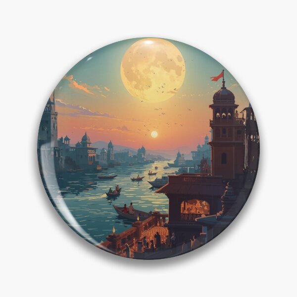Item preview, Varanasi Vibes  ver 6– Sacred Streets & Timeless Soul | Spiritual India Merch designed and sold by mndesignworx.