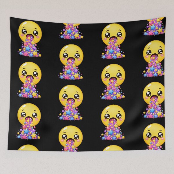 Item preview, Cute Kawaii Emoji Puking Pastel Stars designed and sold by Seculinator.