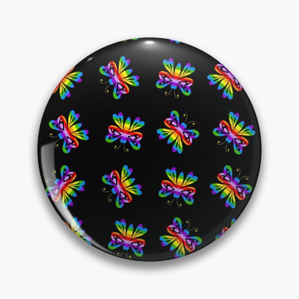 Item preview, Cute Rainbow Butterflies Pattern designed and sold by Sartoris Art.