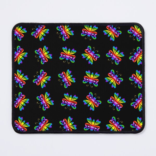 Item preview, Cute Rainbow Butterflies Pattern designed and sold by Sartoris Art.