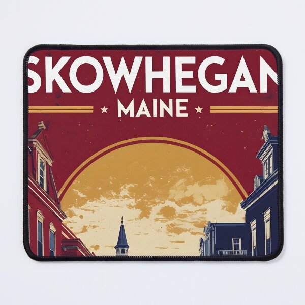 Item preview, Skowhegan Maine 1950s USA Vintage Travel Tourism designed and sold by TravelersGems.