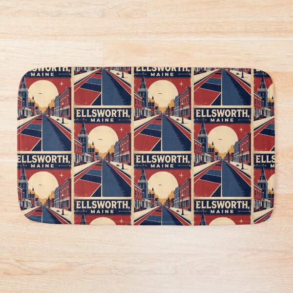 Item preview, Ellsworth Maine 1950s USA Vintage Travel Tourism designed and sold by TravelersGems.