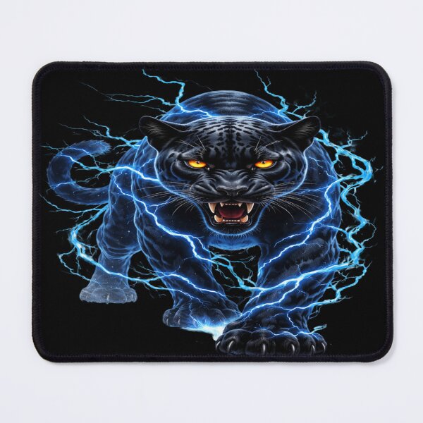 Item preview, Cosmic Panther Guardian – Dark Energy Spirit Animal Art designed and sold by KingofHearts25.