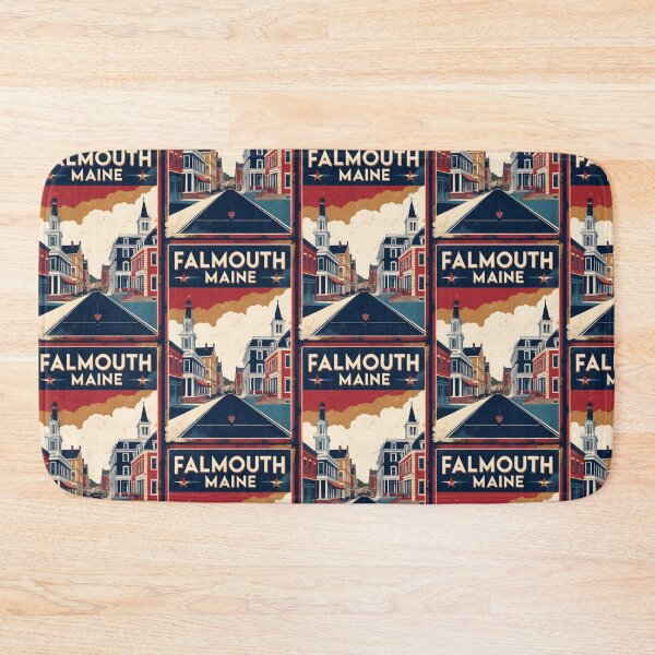 Item preview, Falmouth Maine 1950s USA Vintage Travel Tourism designed and sold by TravelersGems.