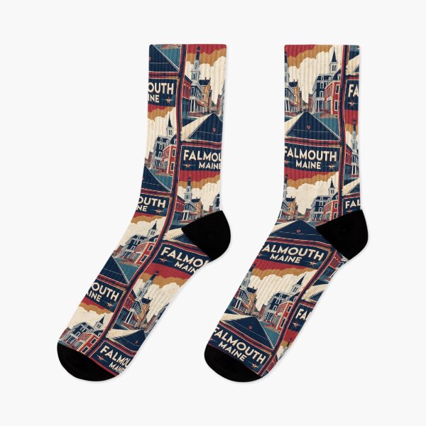 Item preview, Falmouth Maine 1950s USA Vintage Travel Tourism designed and sold by TravelersGems.