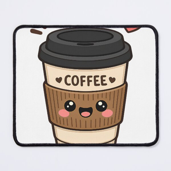 Item preview, Cute Kawaii Coffee Cup Sticker designed and sold by PearlenePearls.