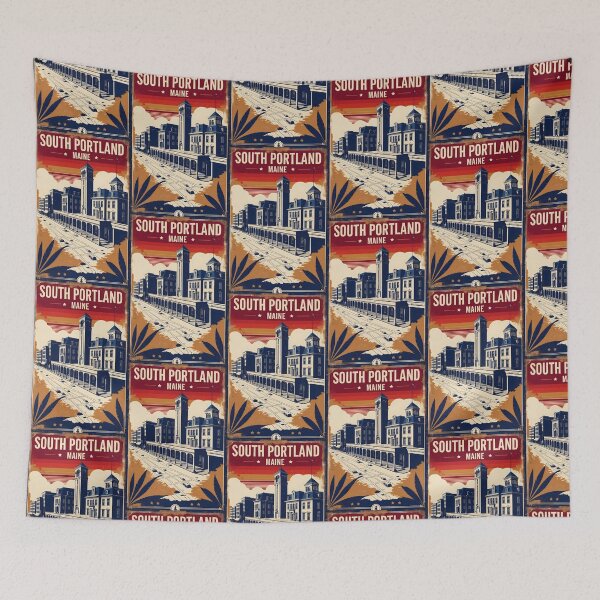 Item preview, South Portland Maine 1950s USA Vintage Travel Tourism designed and sold by TravelersGems.