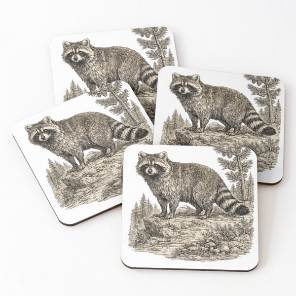 Item preview, Raccoon Woodland designed and sold by KrungiT Design .