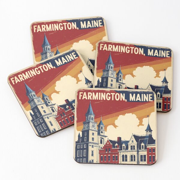 Item preview, Farmington Maine 1950s USA Vintage Travel Tourism designed and sold by TravelersGems.