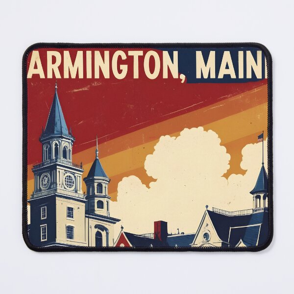 Item preview, Farmington Maine 1950s USA Vintage Travel Tourism designed and sold by TravelersGems.