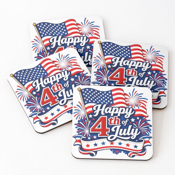 Item preview, Happy 4th of July Patriotic Fireworks designed and sold by Myra365Art.