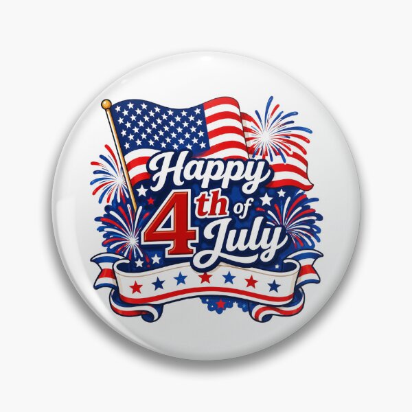 Item preview, Happy 4th of July Patriotic Fireworks designed and sold by Myra365Art.