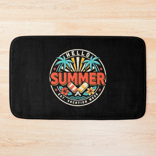 Item preview, Hello Summer Vacation Ice Cream Popsicle Happy Holiday for Summer Lovers designed and sold by Redgiant87x.