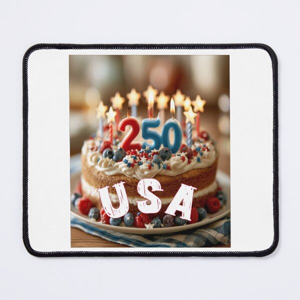 Item preview, America 250 Birthday Cake | Patriotic Independence Day 2026 | USA Semiquincentennial Celebration designed and sold by Ignorant-Artist.