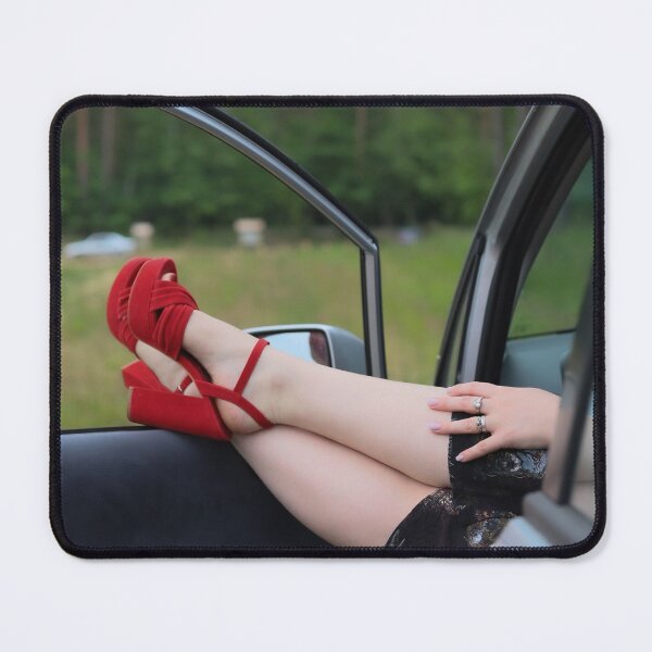 Item preview, Legs in Red High Heels Out Car Window Summer Lifestyle Concept designed and sold by TatinkaArtskill.