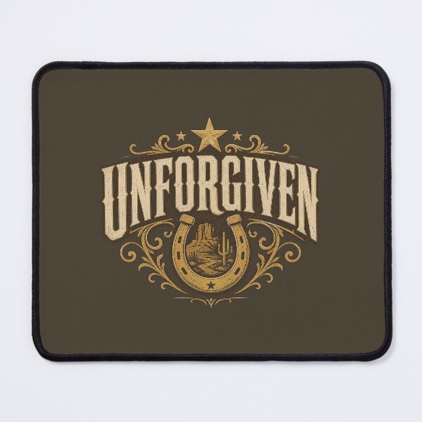 Item preview, Unforgiven Western Vintage Typography | LE SSERAFIM Inspired Cowboy Graphic Design designed and sold by Meivelle.