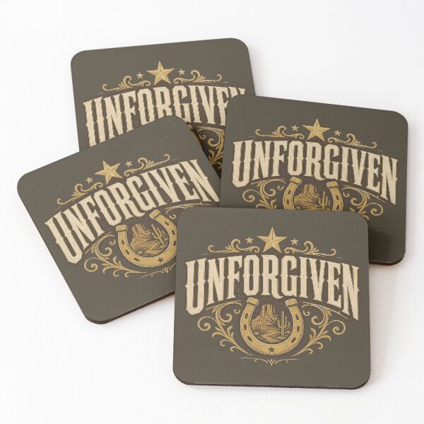 Item preview, Unforgiven Western Vintage Typography | LE SSERAFIM Inspired Cowboy Graphic Design designed and sold by Meivelle.