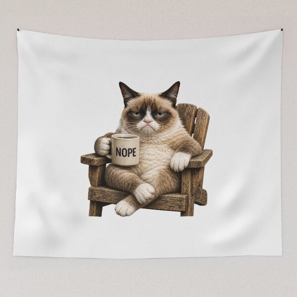 Item preview, Nope Cat | Grumpy Cat Coffee Mug Funny Cat Humor designed and sold by HippyRikky.
