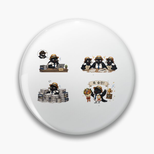 Item preview, Promotion Chorangi Magpie Sticker Set | Funny Korean Office Bird Stickers designed and sold by K-Tradition.