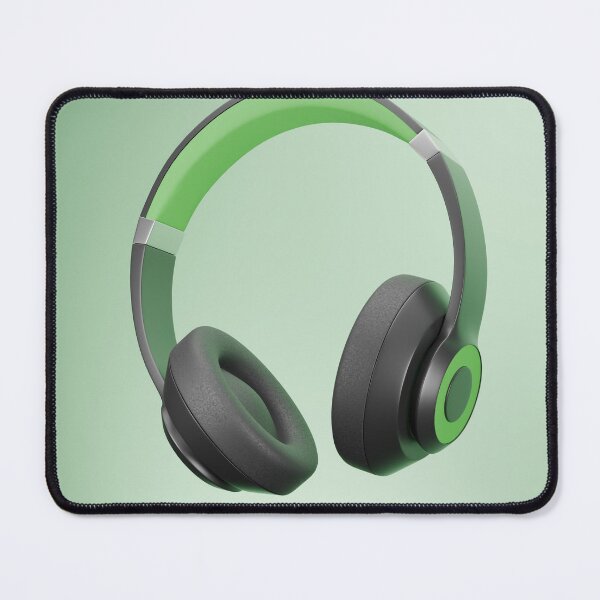 Item preview, Minimalist Black and Green Gaming Headphones designed and sold by nanalala5530.
