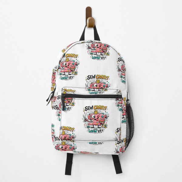 Item preview, Sew Crazy and Lovin' It | Funny Retro Vintage Sewing Cartoon designed and sold by EverStitchStudio ★★★★★.