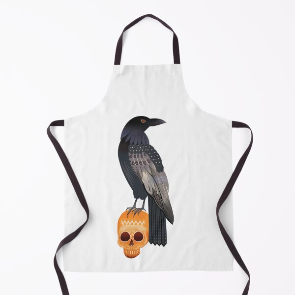 Item preview, Scandinavian Folk Art, Raven Standing On a Skull designed and sold by xiao xuans.