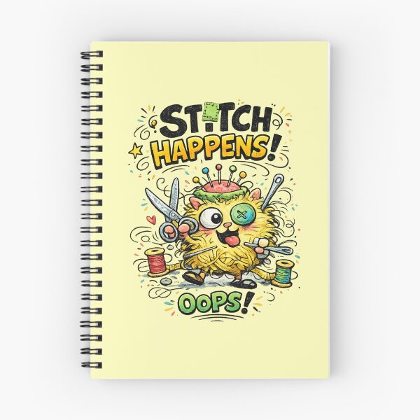 Item preview, Stitch Happens... Oops! | Funny Retro Vintage Sewing Cartoon designed and sold by EverStitchStudio ★★★★★.