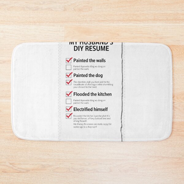 Item preview, My Husband's DIY Resume | Funny Wife Marriage Checklist Humor Gift designed and sold by Petringo.
