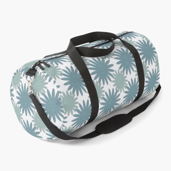 Item preview, Modern Abstract Teal Blue Daisy Floral Motif Pattern designed and sold by WD-Artist.