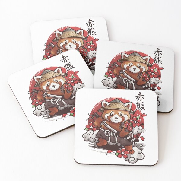 Item preview, Samurai Red Panda Warrior – Cute Japanese Kawaii designed and sold by maurirocha.