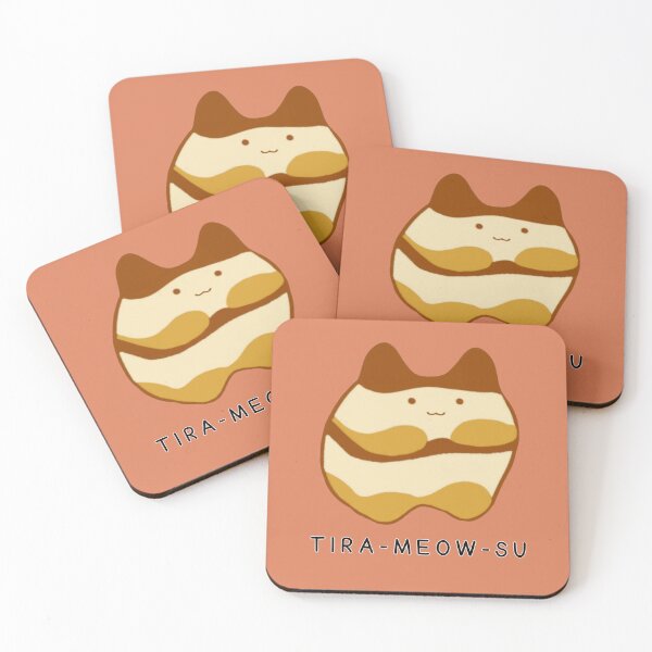 Item preview, Tira-Meow-Su Cute Tiramisu Cat designed and sold by glowvim.