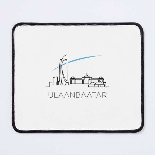 Item preview, Minimal Ulaanbaatar Skyline Mongolia Art designed and sold by DuckOddity.