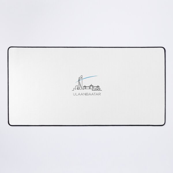 Item preview, Minimal Ulaanbaatar Skyline Mongolia Art designed and sold by DuckOddity.