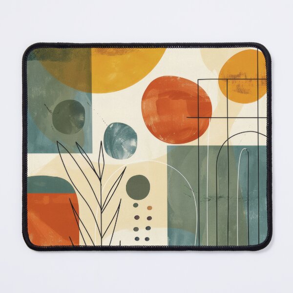 Item preview, Mid-Century Modern Geometric Pattern | Organic Abstract Botanical Shapes | Earthy Minimalist Wall Art designed and sold by GrinGalore.