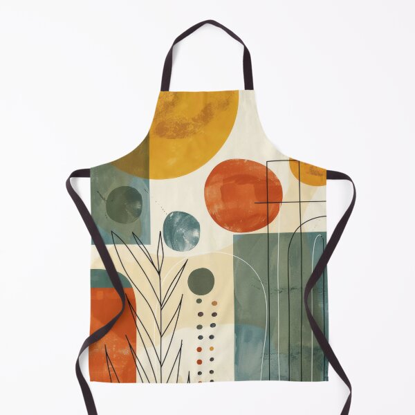 Item preview, Mid-Century Modern Geometric Pattern | Organic Abstract Botanical Shapes | Earthy Minimalist Wall Art  designed and sold by GrinGalore.