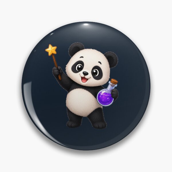 Item preview, Cute Kawaii Wizard Panda With Magic Wand designed and sold by Seculinator.